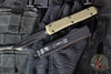 Microtech Ultratech OTF Knife- Double Edge- Frag Pattern OD Green G-10 Top- Black Plain Edge Blade 122-1 FRGTODS