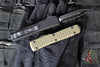 Microtech Ultratech OTF Knife- Double Edge- Frag Pattern OD Green G-10 Top- Black Plain Edge Blade 122-1 FRGTODS