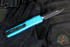 Microtech Ultratech OTF Knife- Double Edge- Turquoise Handle- Black Blade 122-1 TQ