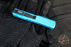 Microtech Ultratech OTF Knife- Double Edge- Turquoise Handle- Black Blade 122-1 TQ