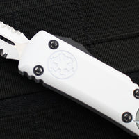 Microtech Stormtrooper Ultratech OTF Knife- Double Edge- White Handle- White Part Serrated Edge Blade 122-2 STD
