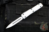 Microtech Stormtrooper Ultratech OTF Knife- Double Edge- White Logo Etched Handle- White Full Serrated Blade 122-3 STD SN067