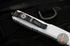 Microtech Stormtrooper Ultratech OTF Knife- Double Edge- White Logo Etched Handle- White Full Serrated Blade 122-3 STD SN067