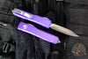 Microtech Ultratech OTF Knife- Double Edge- Purple Handle- Satin Blade 122-4 PU
