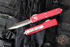 Microtech Ultratech OTF Knife- Double Edge- Red Handle- Satin Blade 122-4 RD