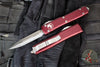 Microtech Ultratech OTF Knife- Double Edge- Merlot Red with Satin Blade 122-4 MR
