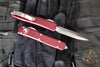 Microtech Ultratech OTF Knife- Double Edge- Merlot Red with Satin Blade 122-4 MR