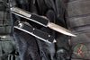 Microtech Ultratech OTF Knife- Black Handle- Satin Full Serrated Blade 122-6