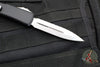 Microtech Ultratech Black Double Edge OTF Knife Satin Full Serrated Blade 122-6