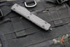 Microtech Ultratech OTF Knife- Double Edge- Tactical- Carbon Fiber Top Handle- Black Double Full Serrated Blade 122-D3 CFT V3