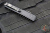 Microtech Ultratech OTF Knife- Double Edge- Tactical- Carbon Fiber Top Handle- Black Double Full Serrated Blade 122-D3 CFT V4