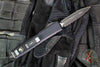Microtech Ultratech OTF Knife- Double Edge- Tactical- Carbon Fiber Top Handle- Black Double Full Serrated Blade 122-D3 CFT