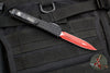 Microtech Sith Lord Ultratech OTF Knife- Double Edge- Black Tri-Grip Handle- Red Double Full Serrated Blade 122-D3 SL