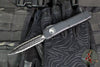 Microtech Ultratech OTF Knife- Double Edge- Tactical- Black Handle- Black Double Full Serrated Blade 122-D3 T
