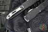 Microtech Ultratech OTF Knife- GEN IV- Topographic Series- Spartan Edge- Black Finished Handle- Stonewash Finished Plain Edge Blade 12234TP-10 S
