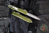 Microtech Ultratech II- Stepped Chassis- OTF Knife- Double Edge- OD Green With Stonewash Plain Edge Blade 122II-10 ODS