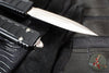 Microtech Ultratech II- Stepped Chassis- Black Double Edge OTF Knife Stonewash Plain Edge Blade 122II-10 S