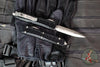 Microtech Ultratech II- Stepped Chassis- Black Double Edge OTF Knife Stonewash Full Serrated Blade 122II-12 S