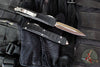 Microtech Ultratech II- Stepped Chassis- Black Double Edge OTF Knife Satin Plain Edge Blade 122II-4 S