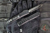 Microtech Ultratech II OTF Knife- Stepped Chassis- Double Edge- Tactical- Black Double Full Serrated Blade 122II-D3 TS