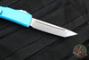 Microtech Ultratech OTF Knife- Tanto Edge- Turquoise Handle- Stonewash Blade 123-10 TQ