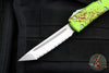 Microtech Ultratech OTF Knife- Tanto Edge- Zombietech Handle- Stonewash Full Serrated Blade 123-12 Z