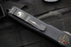 Microtech Ultratech OTF Knife- Tanto Edge- Tactical- Black Handle- Black DLC Blade 123-1 DLCTS