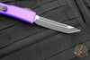 Microtech Ultratech OTF Knife- Tanto Edge- Purple Handle- Black Blade 123-1 PU