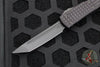 Microtech Ultratech OTF Knife- Delta- Tanto Edge- Frag Black Handle- Black DLC Plain Edge Blade- DLC HW- Nickel Boron Internals 123-1UT-DS