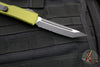 Microtech Ultratech OTF Knife- Tanto Edge- OD Green Handle- Black Part Serrated Blade 123-2 OD