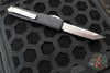 Microtech Ultratech OTF Knife- Tanto Edge- Black Handle- Satin Full Serrated Blade 123-6