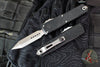 Microtech UTX-85 OTF Knife- GEN IV- Spartan Edge- Black Topographic Patterned Handle- Stonewash Finished Blade 12304TP-10