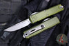 Microtech UTX-85 OTF Knife- GEN IV- Single Edge- OD Green Handle- Apocalyptic Blade 12314-10 APOD