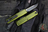 Microtech UTX-85 OTF Knife- GEN IV- Single Edge- OD Green Handle- Black Blade 12314-1 OD