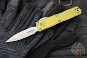 Microtech UTX-85 OTF Knife- GEN III- Double Edge- OD Green Handle- Apocalyptic Blade 1232-10 APOD