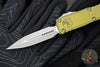 Microtech UTX-85 OTF Knife- GEN III- Double Edge- OD Green Handle- Apocalyptic Blade 1232-10 APOD