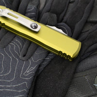 Microtech UTX-85 OTF Knife- GEN III- Double Edge- OD Green Handle- Apocalyptic Blade 1232-10 APOD