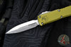 Microtech UTX-85 OTF Knife- GEN III- Double Edge- OD Green Handle- Stonewash Blade 1232-10 OD