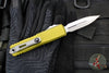 Microtech UTX-85 OTF Knife- GEN III- Double Edge- OD Green Handle- Stonewash Blade 1232-10 OD