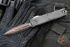 Marfione Select UTX-85 OTF Knife- GEN III- Double Edge- Black Handle- Baker Forge Coppermai Damascus Blade 1232-16 MS1