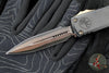Marfione Select UTX-85 OTF Knife- GEN III- Double Edge- Black Handle- Baker Forge Coppermai Damascus Blade 1232-16 MS1