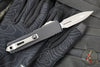 Microtech UTX-85 OTF Knife- GEN IV- Double Edge- Black Handle- Apocalyptic Finished Blade 12324-10 AP