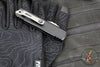 Microtech UTX-85 OTF Knife- GEN IV- Double Edge- Black Handle- Apocalyptic Finished Blade 12324-10 AP