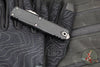 Microtech UTX-85 OTF Knife- GEN IV- Double Edge- Black Handle- Apocalyptic Finished Blade 12324-10 AP