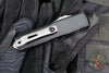 Microtech UTX-85 OTF Knife- GEN IV- Double Edge- Black Handle- Apocalyptic Finished Part Serrated Blade 12324-11 AP