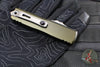 Microtech UTX-85 OTF Knife- GEN IV- Double Edge- OD Green Handle- Apocalyptic Full Serrated Blade 12324-12 APOD