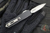 Microtech UTX-85 OTF Knife- GEN IV- Double Edge- Black Handle- Apocalyptic Full Serrated Blade 12324-12 AP