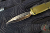 Microtech UTX-85 OTF Knife- GEN IV- Double Edge- OD Green Handle- Black Blade 12324-1 OD
