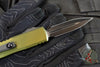 Microtech UTX-85 OTF Knife- GEN IV- Double Edge- OD Green Handle- Black Blade 12324-1 OD