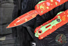 Microtech UTX-85 OTF Knife- GEN IV- Double Edge- 2026 St Patricks Day Lucky Charm Edition- LC Finished Handle- LC Finished Blade 12324-1 SPD